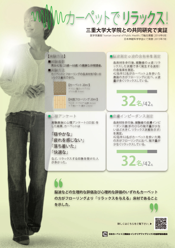 カーペットでリラックス